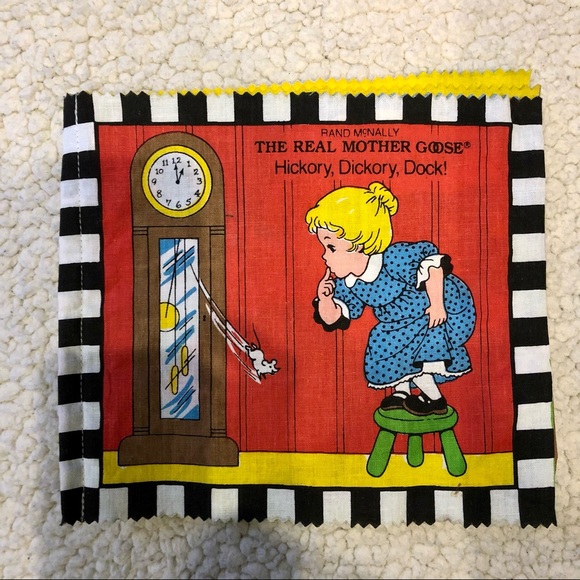 1986 VINTAGE Kids Baby Nursery Cloth Book Play Reading Learning Toy Rand McNally - Picture 1 of 10